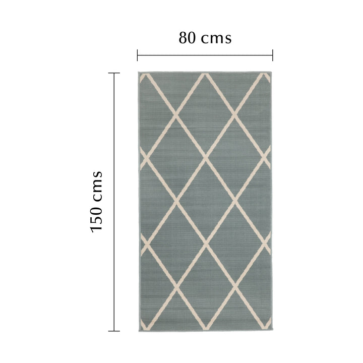Tucson Aqua Green Polypropylene Outdoor Rug - Outdoor Rugs Fab Habitat