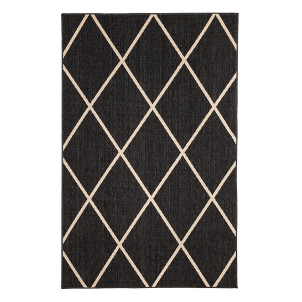 Tucson Black Outdoor Rug - Outdoor Rugs Fab Habitat