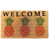PVC Backed Pineapple Design Long Welcome Door Mat - Fab Habitat , Doormats, 
