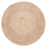 Plumeria Jute Large Round Rug for Home - Fab Habitat , Jute Rug, 