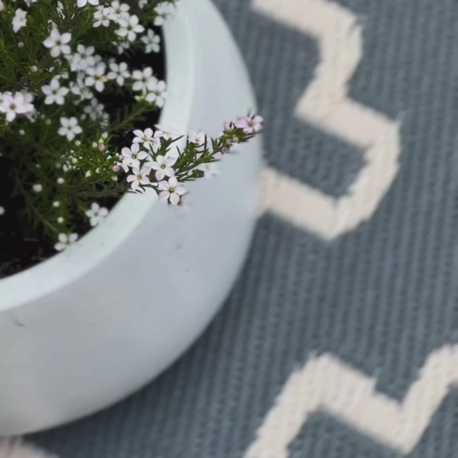 Copenhagen Modern Recycled Plastic Reversible Outdoor Rug
