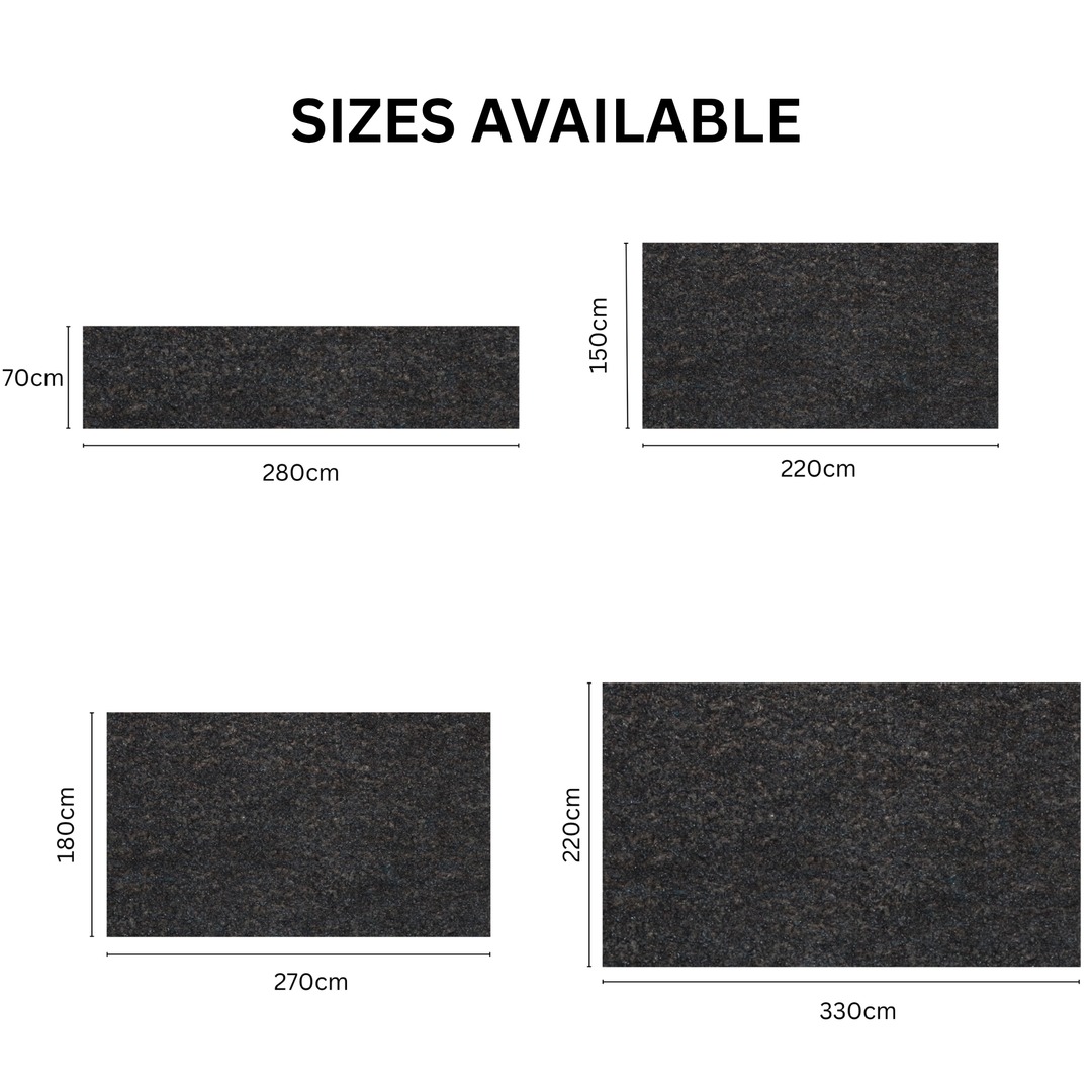 Felt Rug Underlay with Non-Slip Rubber Backing
