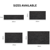 Felt Rug Underlay with Non-Slip Rubber Backing