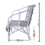 Cane White Chair