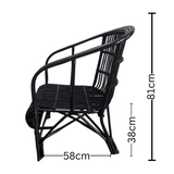 Cane Black Chair