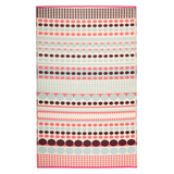 Rovaniemi Multicoloured Pink Scandinavian Area Rug - Recycled Plastic Rugs & Mats Fab Habitat