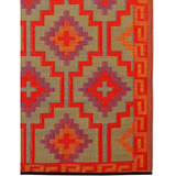 Lhasa Orange And Violet Moroccan Recycled Plastic Outdoor Area Rug - Recycled Plastic Rugs & Mats Fab Habitat