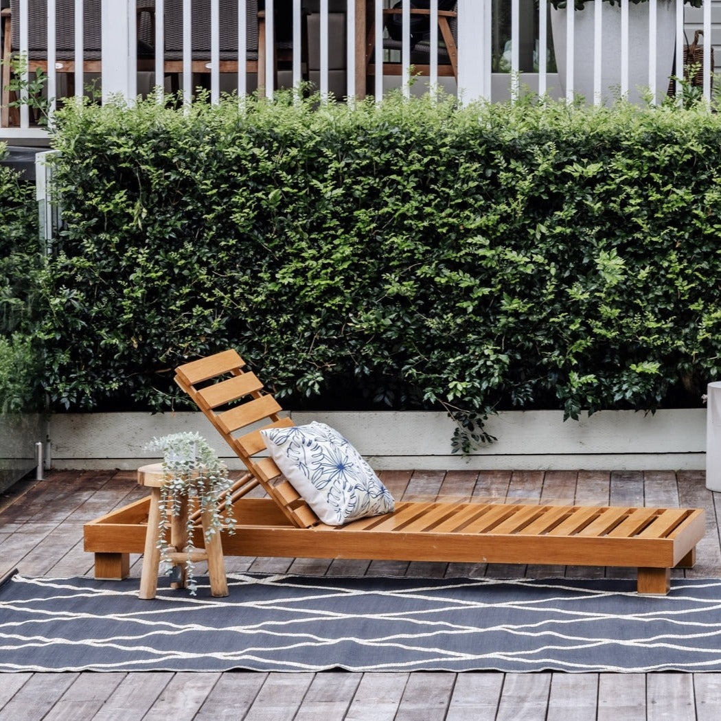 Nairobi Black and Natural Diamond Outdoor Area Rug - Recycled Plastic Rugs & Mats Fab Habitat