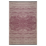 Brooklyn Wine and White Modern Large Outdoor Rug - Recycled Plastic Rugs & Mats Fab Habitat