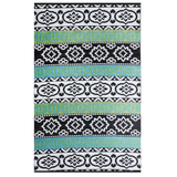 Indiana Multicoloured Scandinavian Recycled Plastic Large Rug - Recycled Plastic Rugs & Mats Fab Habitat