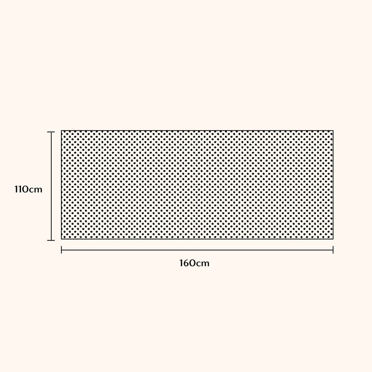 Ivory Non Slip Rug Pad (110 cm x 160 cm) - Rug Underlay Fab Habitat