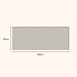 Ivory Non Slip Rug Pad (110 cm x 160 cm) - Rug Underlay Fab Habitat
