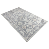 Anna Machine Washable Large Grey Rug - Rugs Fab Habitat