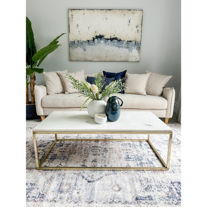 Kiara Distressed Machine Washable Large Rug - Rugs Fab Habitat