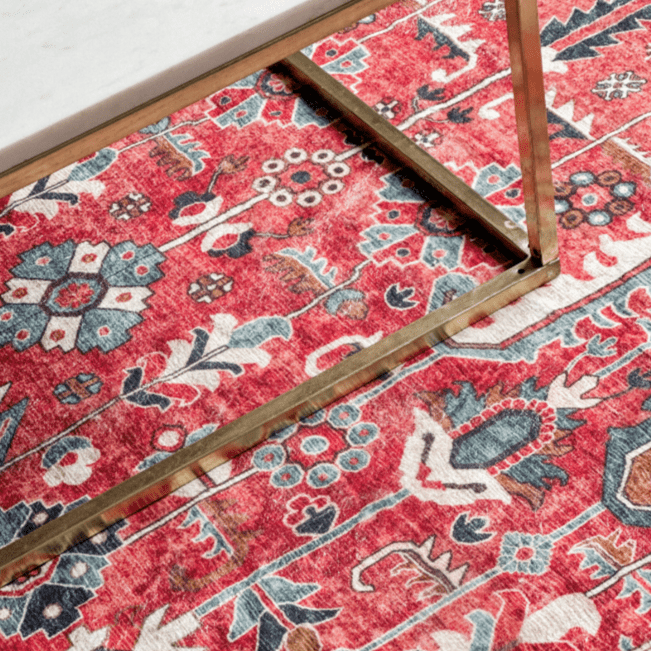 Manila Traditional Machine Washable Large Floor Rug - Rugs Fab Habitat