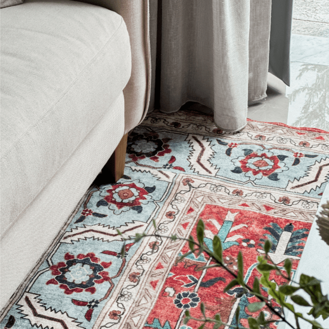 Manila Traditional Machine Washable Large Floor Rug - Rugs Fab Habitat