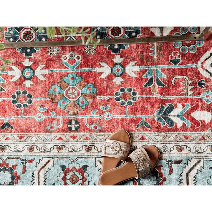 Manila Traditional Machine Washable Large Floor Rug - Rugs Fab Habitat