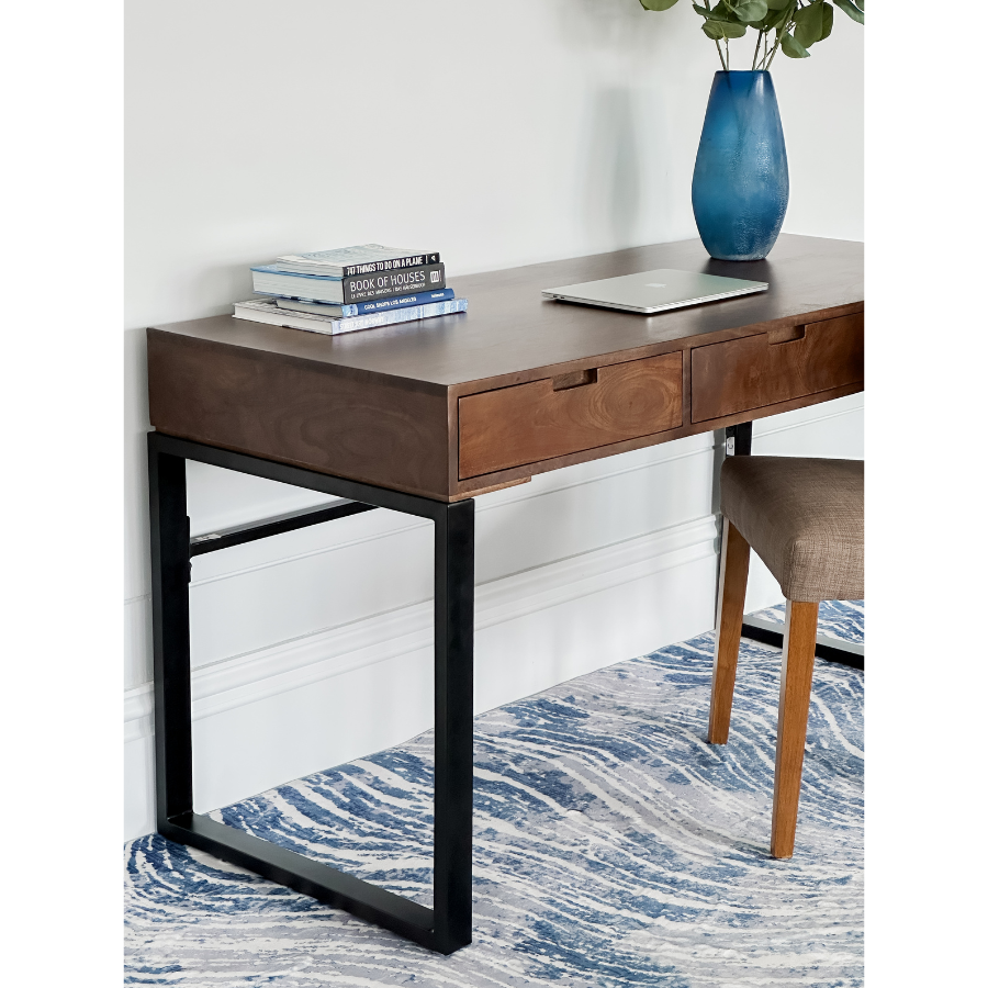 Shikhar Machine Washable Large Modern Blue Rug - Rugs Fab Habitat