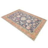 Vama Blue Machine Washable Large Carpet - Rugs Fab Habitat