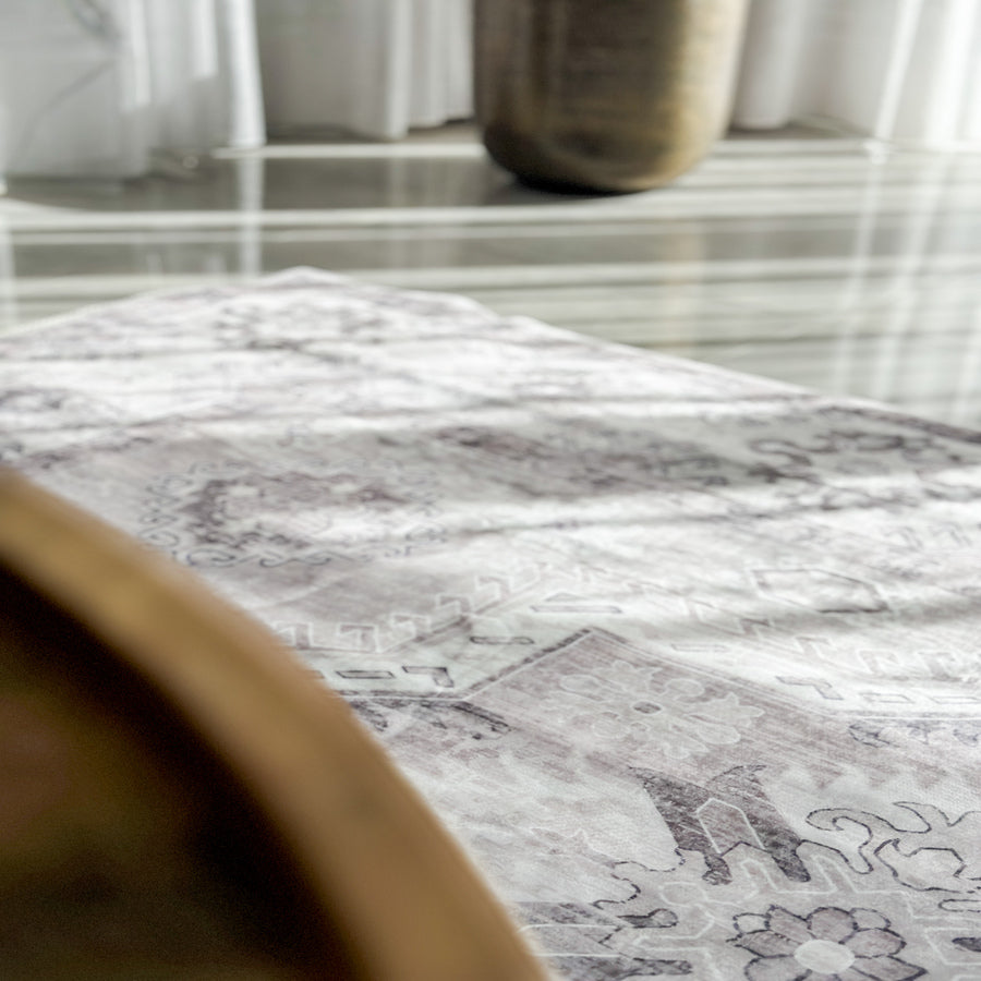 Kanchan Beige Machine Washable Rug - Rugs Fab Habitat
