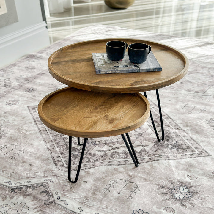 Kanchan Beige Machine Washable Rug - Rugs Fab Habitat