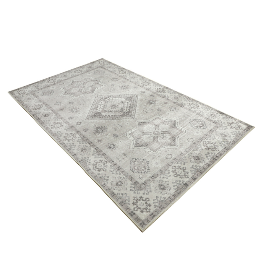Kanchan Beige Machine Washable Rug - Rugs Fab Habitat