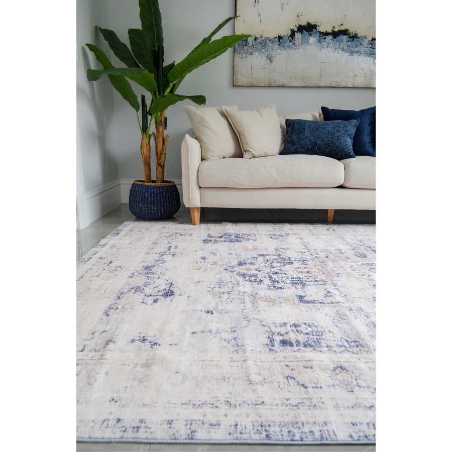 Kiara Distressed Machine Washable Area Rug - Rugs Fab Habitat