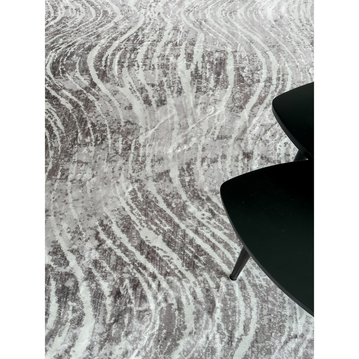Shikhar Beige Modern Distressed Machine Washable Area Rug - Rugs Fab Habitat