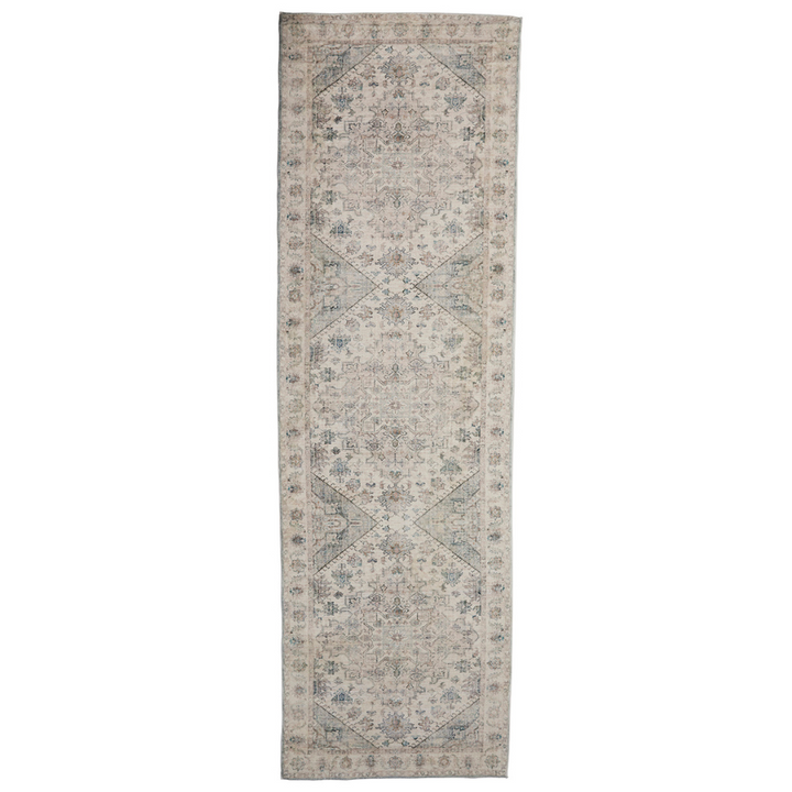 Santiago Grey Traditional Machine Washable Long Hall Runner - Fab Habitat , Runners Rugs, 