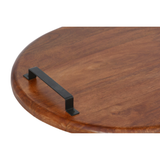 Duqqa Mango Wood 50x50cm Round Serving Board - Serving Boards Fab Habitat