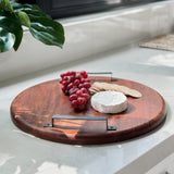 Duqqa Mango Wood 50x50cm Round Serving Board - Serving Boards Fab Habitat