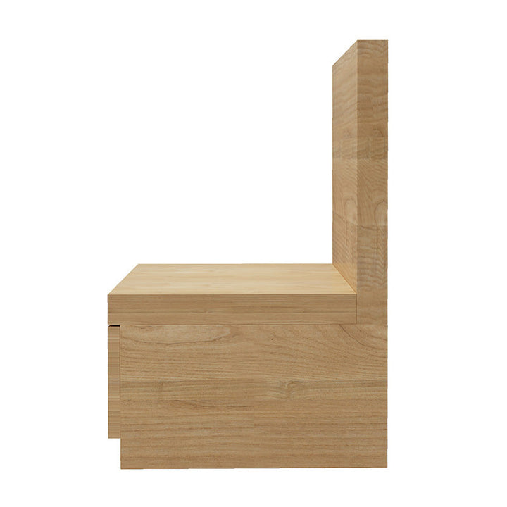 Fuji Natural Bedside Table with 1 Drawer - Side Tables Fab Habitat