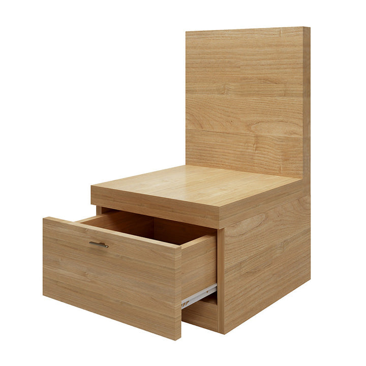 Fuji Natural Bedside Table with 1 Drawer - Side Tables Fab Habitat