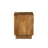 Leo Solid Wood Modern 2 Drawer Bedside Table - Fab Habitat , Side Tables, 