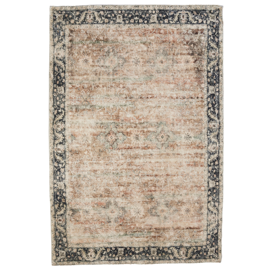 Buy Rann Multicolour Traditional Distressed Area Rug Online