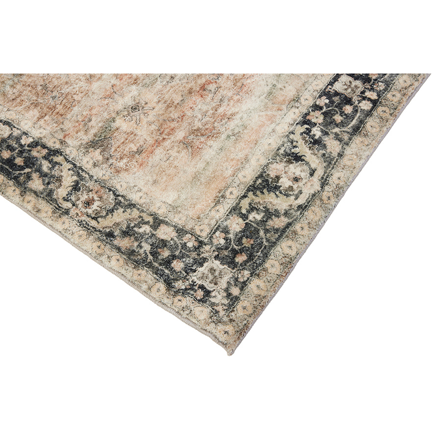 Rann Multicolour Traditional Distressed Area Rug - Soft And Plush Turkish Rugs Fab Habitat