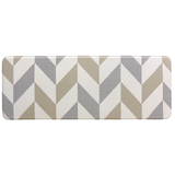 Gainsboro Soft Padded Herringbone Kitchen Mat - Soft Padded Kitchen Mats Fab Habitat