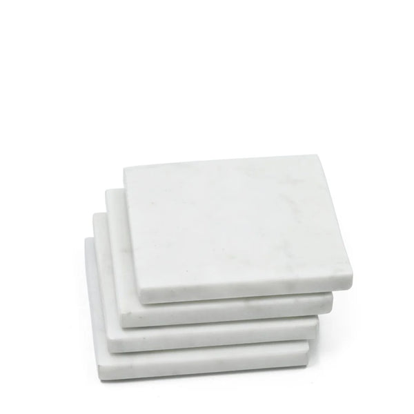 Set of 4 Watson marble square coasters 10cm – Buy online in Australia