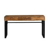 Venus Natural Wood Modern Design 3 Drawer Study Desk for Home & Office - Study Desks Fab Habitat