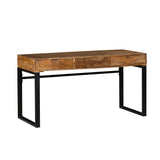 Venus Natural Wood Modern Design 3 Drawer Study Desk for Home & Office - Study Desks Fab Habitat