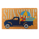Sunshine PVC Backed Multicolour Long Coir Doormat - Fab Habitat , Doormats, 