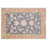 Vama Blue Machine Washable Non Slip Kitchen Mat - Fab Habitat , Machine Washable Kitchen Mats, 