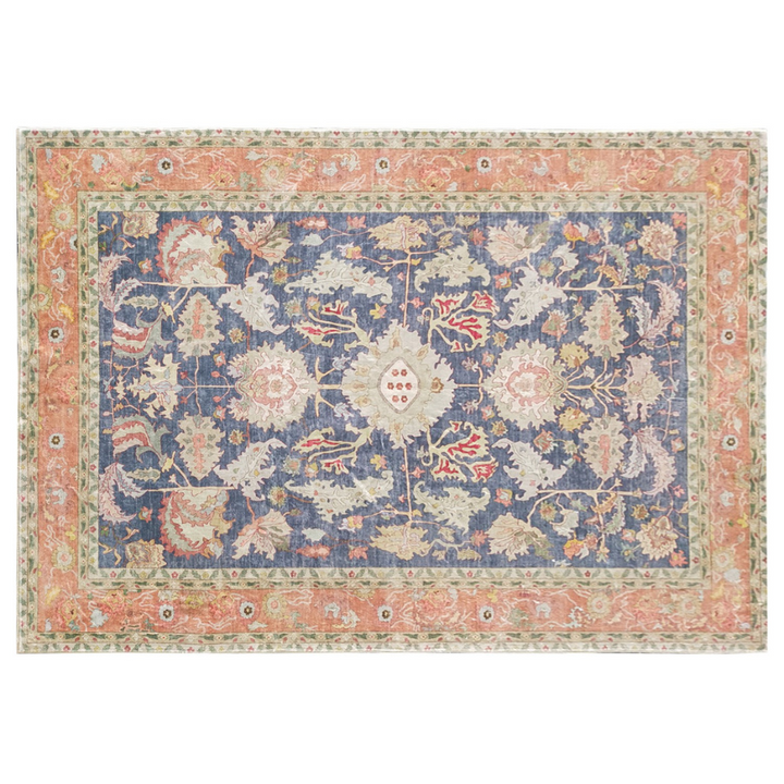 Vama Blue Machine Washable Non Slip Kitchen Mat - Fab Habitat , Machine Washable Kitchen Mats, 