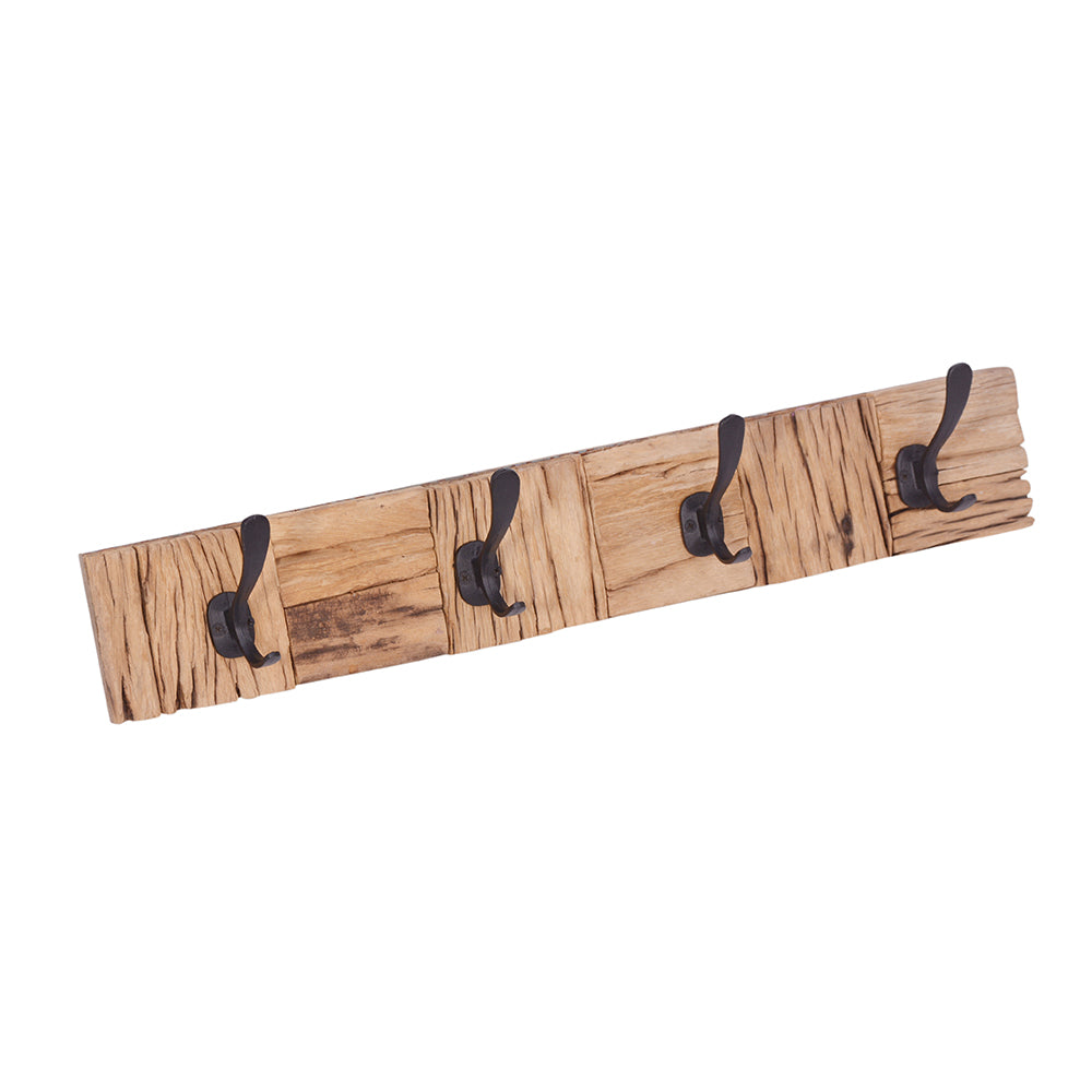 Ara 60cm Wood and Metal Wall Hook - Wall Hooks Fab Habitat