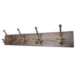 Columba 60 cm Wood And Metal Wall Hook - Wall Hooks Fab Habitat