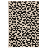 Yuma Black And Cream Machine Made Large Modern Rugs - Fab Habitat , Outdoor Rugs, 