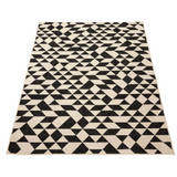 Yuma Black And Cream Machine Made Large Modern Rugs - Fab Habitat , Outdoor Rugs, 