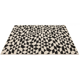 Yuma Black And Cream Machine Made Large Modern Rugs - Fab Habitat , Outdoor Rugs, 